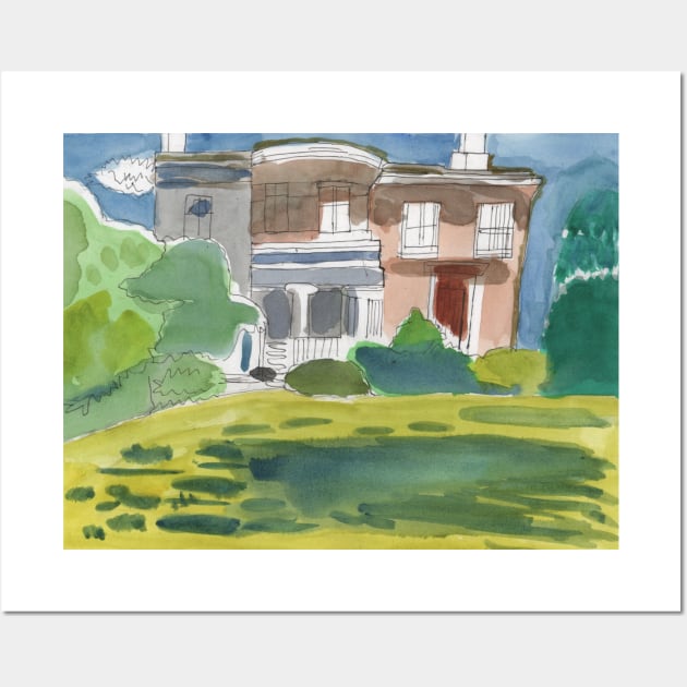 House in the Park Wall Art by Mila-Ola_Art